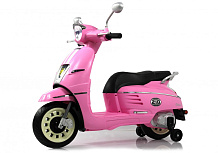 Детский электромотоцикл RiverToys Z222ZZ розовый