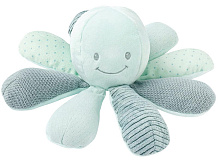 Игрушка мягкая Nattou Soft toy Lapidou Activity Octopus Осьминог green 879712