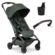 Детская прогулочная коляска Joolz Aer 2 SE с бампером и подстаканником Forest green