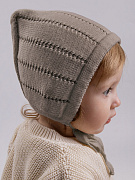 Шапочка вязаная AmaroBaby Tiny демисезонная ЧЗ коричневый 44