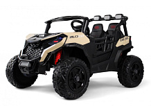 Детский электромобиль RiverToys K555KK 4WD 24V K555KK-BUGGY-BEIGE/бежевый