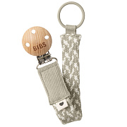 Держатель для пустышки Bibs хлопок 9401101 Sand/Ivory