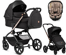 Детская коляска Tutis Gio Plus 3 в 1 с автокреслом Beno Beige 1552135 Nero