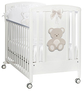 Детская кроватка Italbaby Peluche белый/крем