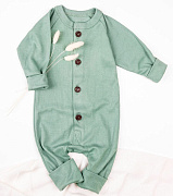 Комбинезон на пуговицах AmaroBaby Fashion зеленый 62