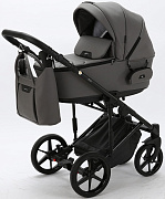 Детская коляска Adamex Zico Deluxe 2 в 1 Z-SA04 СВ.СЕР.ПЕРЛ КОЖА
