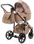 Детская коляска Adamex Nola Natura 2 в 1 N-5-CAMEL (Т.БЕЖ + Т.БЕЖ.КОЖА)