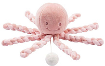 Игрушка мягкая Nattou Musical Soft toy Lapidou Octopus old pink/light pink музыкальная 877596