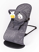 Детский шезлонг Amarobaby Baby time серый