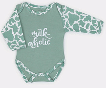 Боди Rant Milk-Aholic с длинным рукавом 6181 Green 68