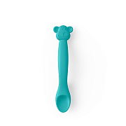 Ложка детская для кормления Suavinex силикон 401354 MONKEY GREEN S