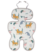 Дышащий матрасик Leokid Double 3D двухсторонний для автокресла 6001 Animal Friends