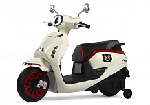 Детский электромотоцикл RiverToys Z555ZZ бежевый