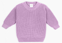 Свитер вязаный детский Amarobaby Pure Love Buddy лиловый 80