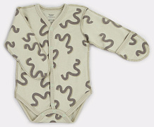 Боди Rant Hugs and Kisses Pattern с длинным рукавом Green 56