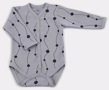 Боди Rant Hugs and Kisses Pattern с длинным рукавом Grey 68