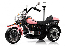 Детский электротрицикл RiverToys K003PX розовый