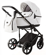 Детская коляска Adamex Locco Light Deluxe 2 в 1 LL-SA01 (БЕЛ.КОЖА)