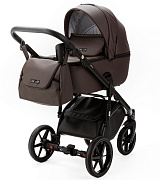 Детская коляска Adamex Nola Deluxe 3 в 1 N-SA28 (КОРИЧНЕВАЯ КОЖА)