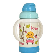 Термопоильник Pituso с трубочкой 280 мл Light blue/Голубой