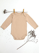 Боди AmaroBaby Nature длинный рукав ваниль 62
