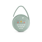 Футляр для двух сосок Suavinex Owl с ручкой для подвешивания 307760 GR