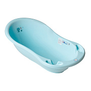Детская ванна Tega Baby Dog and Cat (Пес и Кот) со сливом 86 см PK-004 ODPLYW-101 голубой