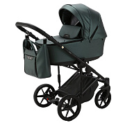 Детская коляска Adamex Zico Deluxe 3 в 1 Z-SM15 Т.ЗЕЛ. КОЖА