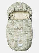 Конверт меховой AmaroBaby Snowy Baby 85 см олени бежевый