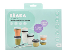 Набор Beaba из контейнеров 2x90 ml + 4x150ml + 6x250ml и двух ложек 913501 STORM