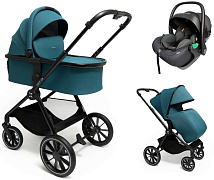Коляска Agex Life 3 в 1 с автокреслом i-Safe Black ALG528 Green (Зеленый)