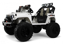 Детский электромобиль RiverToys Jeep A222AA WHITE/белый