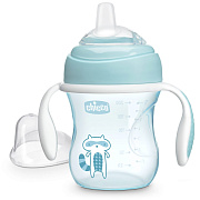 Поильник Chicco Transition Cup 4 м+ голубой