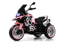 Детский электромотоцикл RiverToys М111БХ розовый