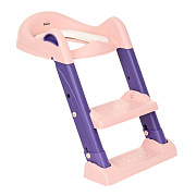 Детское сиденье для унитаза Pituso с лесенкой и ручками 16010 Pink/Розовый
