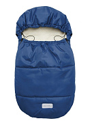Конверт меховой AmaroBaby Snowy Travel 85 см тёмно-синий