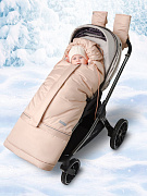 Конверт меховой AmaroBaby Frost 85-105 см бежевый